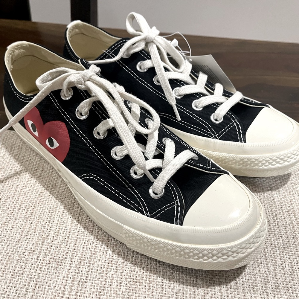 NWT CONVERSE PLAY COMME des GARÇONS All Star Women’s Sneakers Size 7